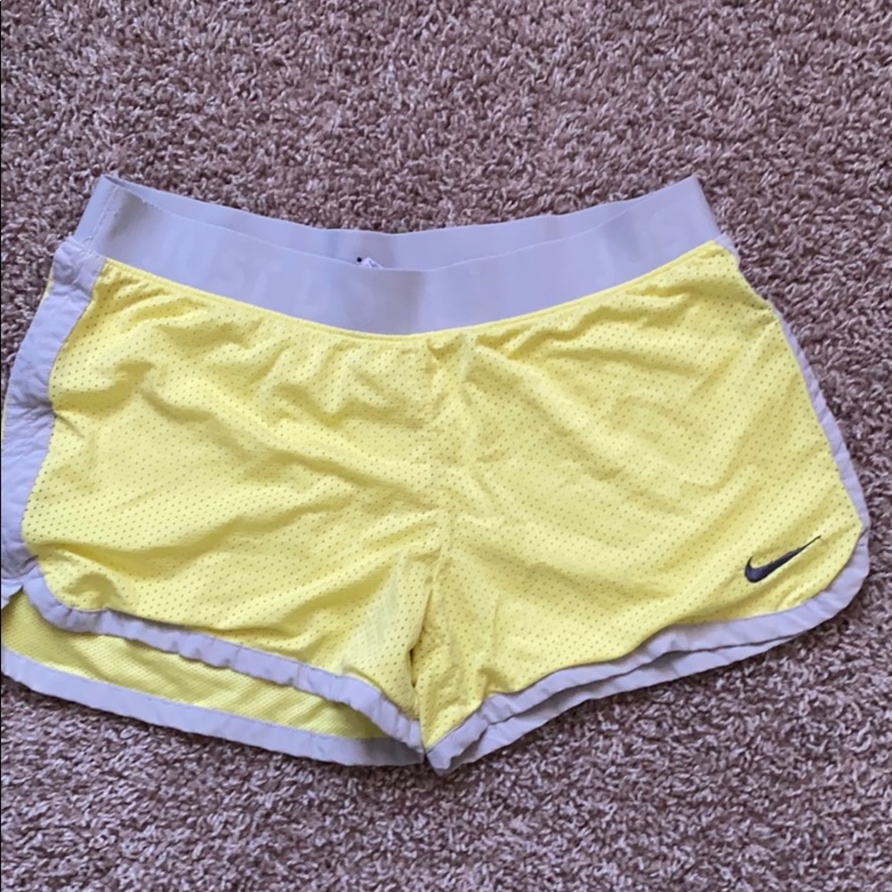 neon yellow nike shorts
